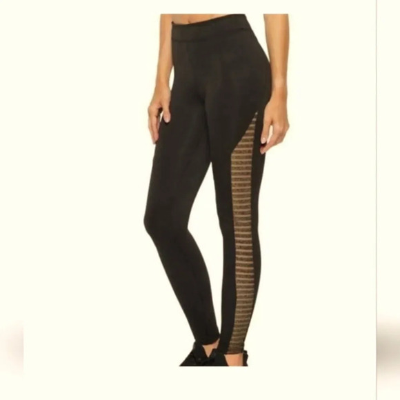 Koral Chameleon High Rise Scuba Legging Black Gold size small - Picture 1 of 11
